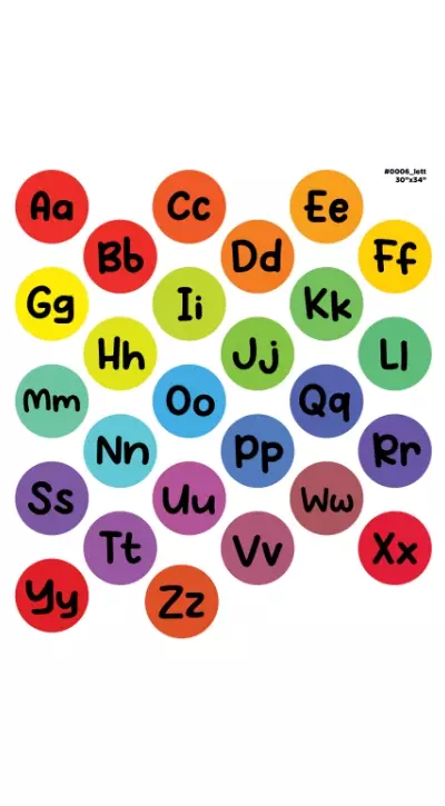 Sensory Graphics - Circles Lower/Upper Case Alphabet