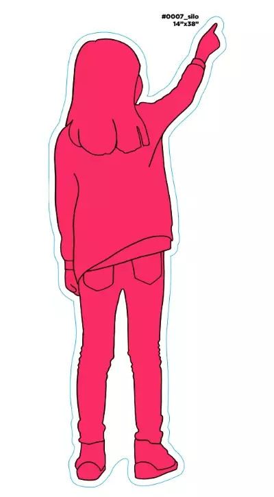 Sensory Graphics - Silhouette Pink Girl