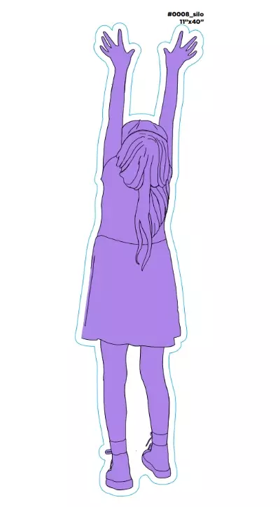 Sensory Graphics - Silhouette Purple Girl