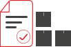 Inventory & confirm sealed boxes at HIPAA center